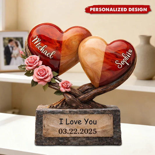 Custom Couple Acrylic Plaque for Couples with personalized design details for meaningful gifting
