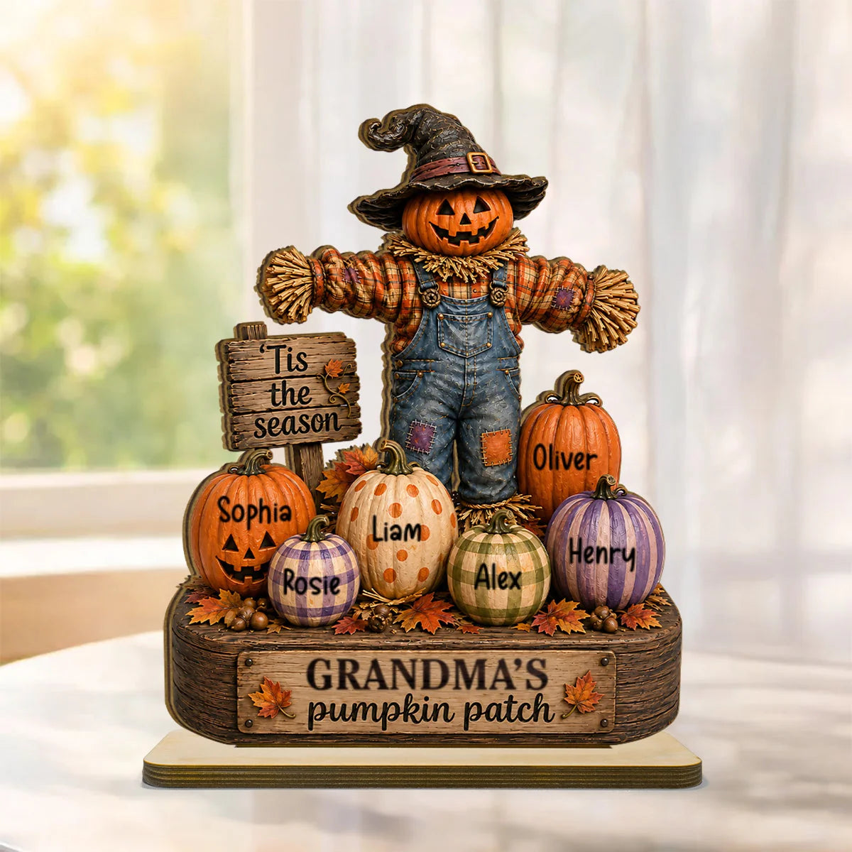Personalized Grandma Pumpkin Patch Sign for Grandma with personalized design details for meaningful gifting image 7