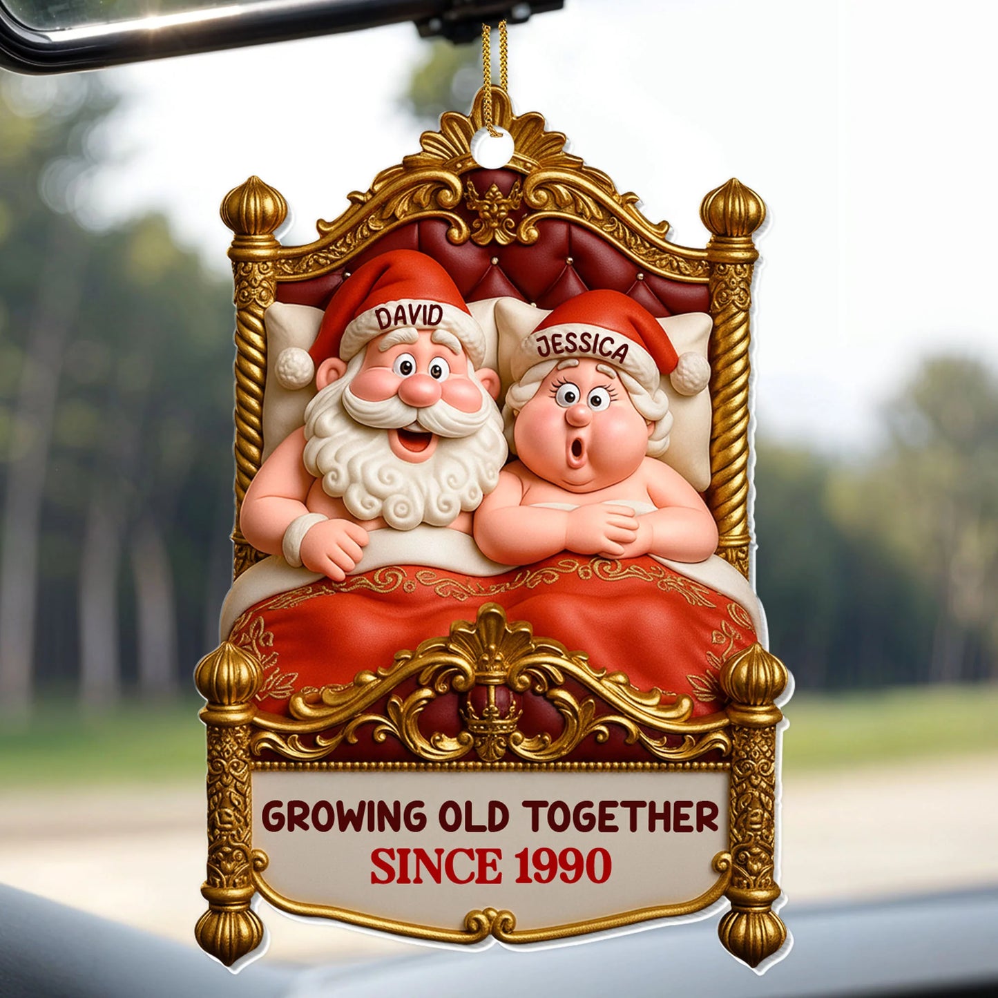 Acrylic Ornament gift-ready design for Couples