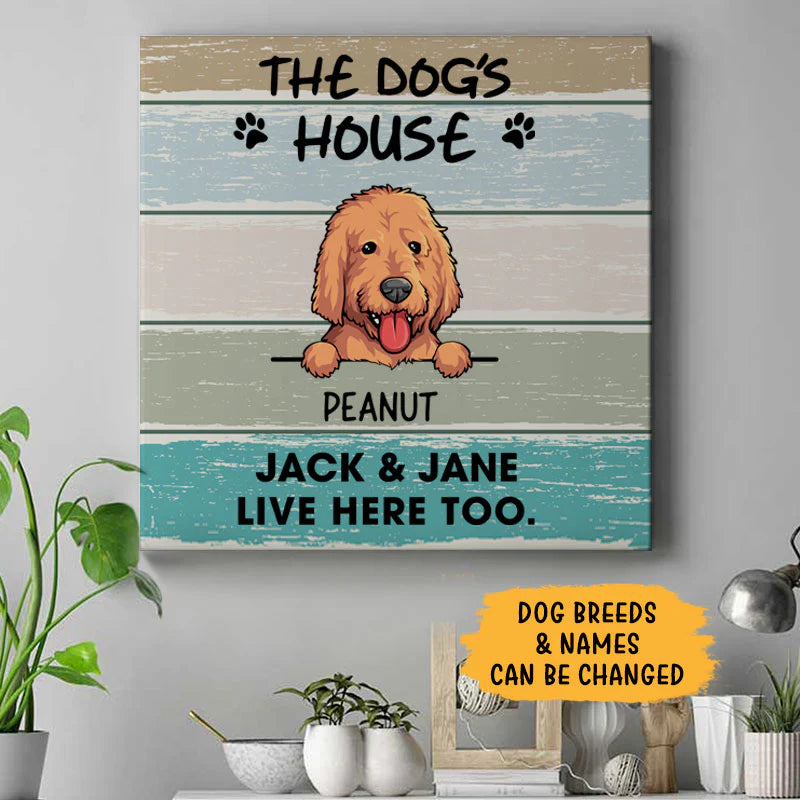 Custom Dog Lovers Canvas personalization view for Dog Lovers