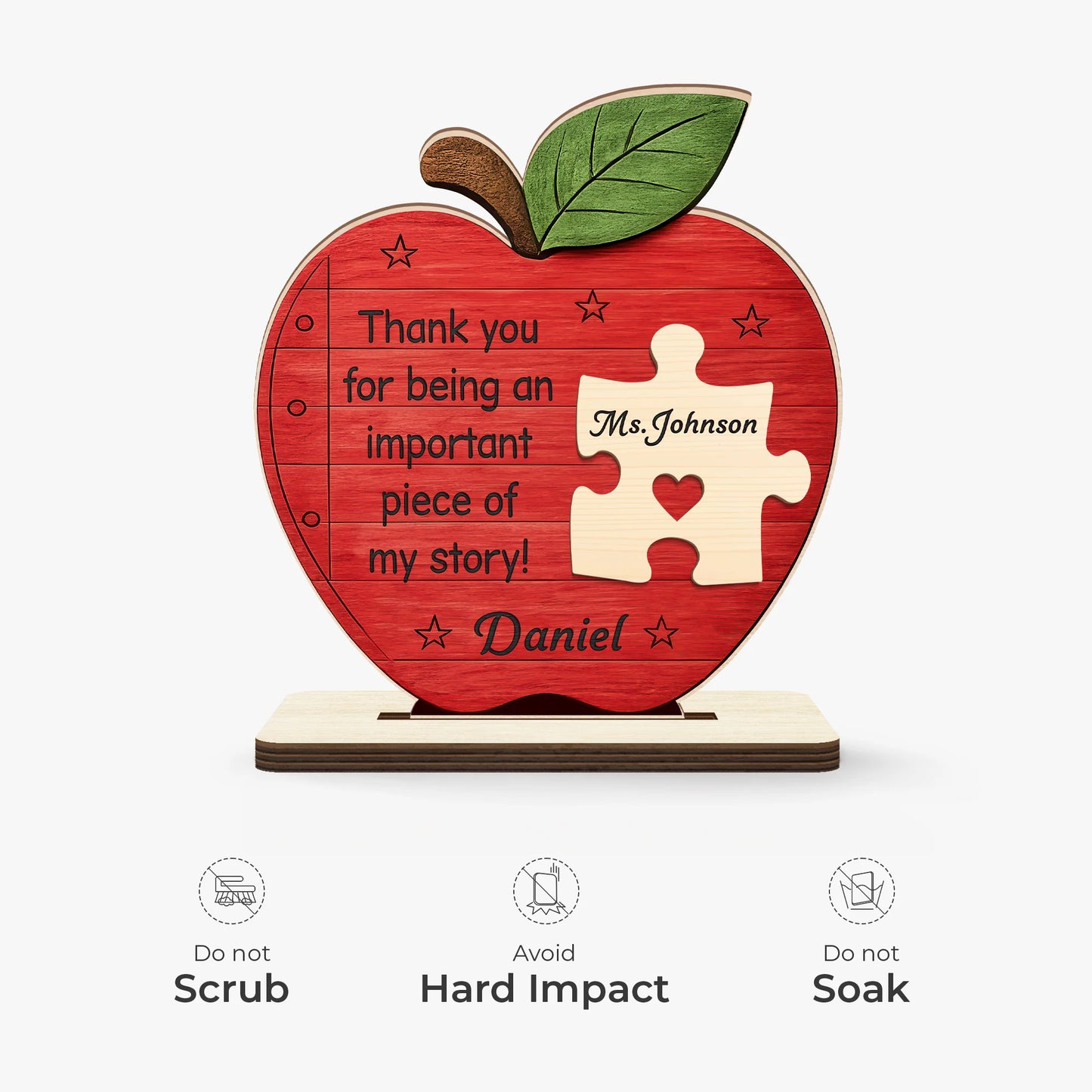 Plaque gift-ready design for Teacher