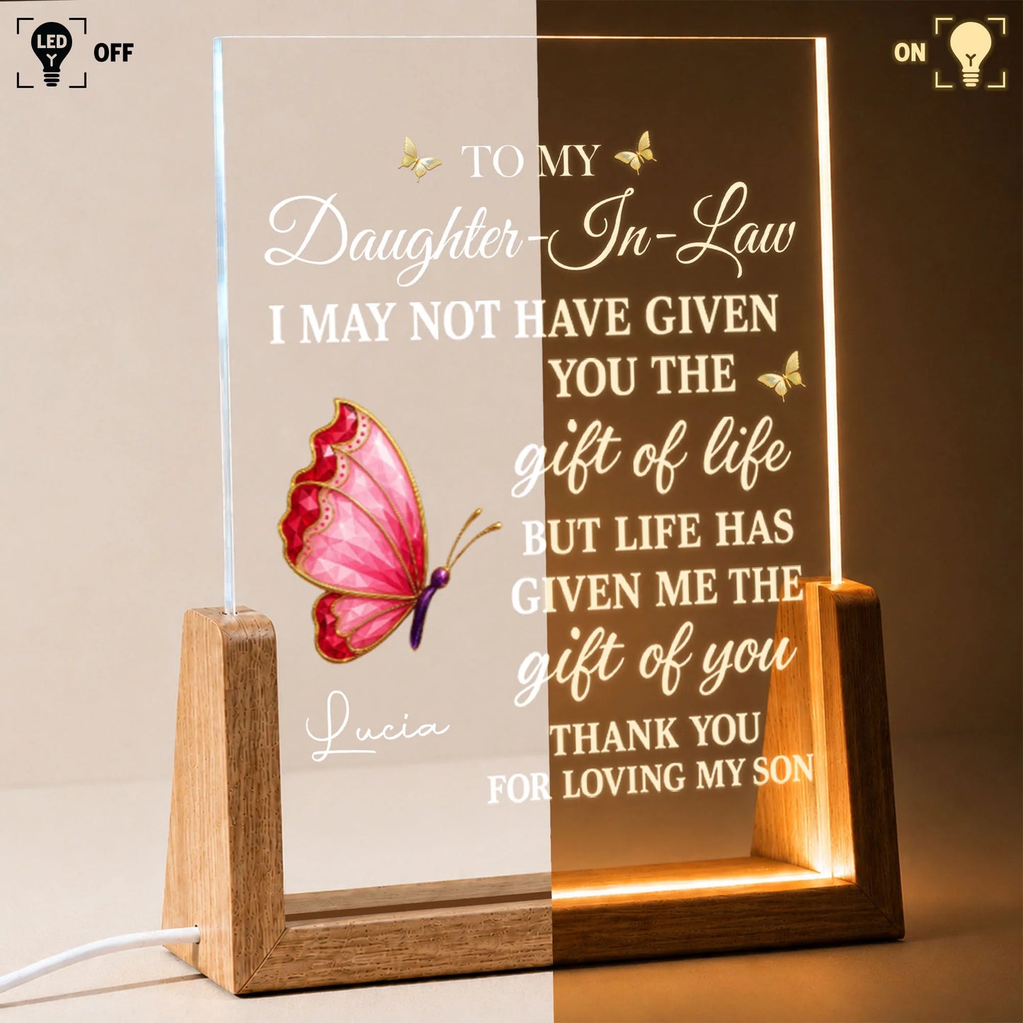 Night Light gift-ready design for Daughter-in-Law / Son-in-Law