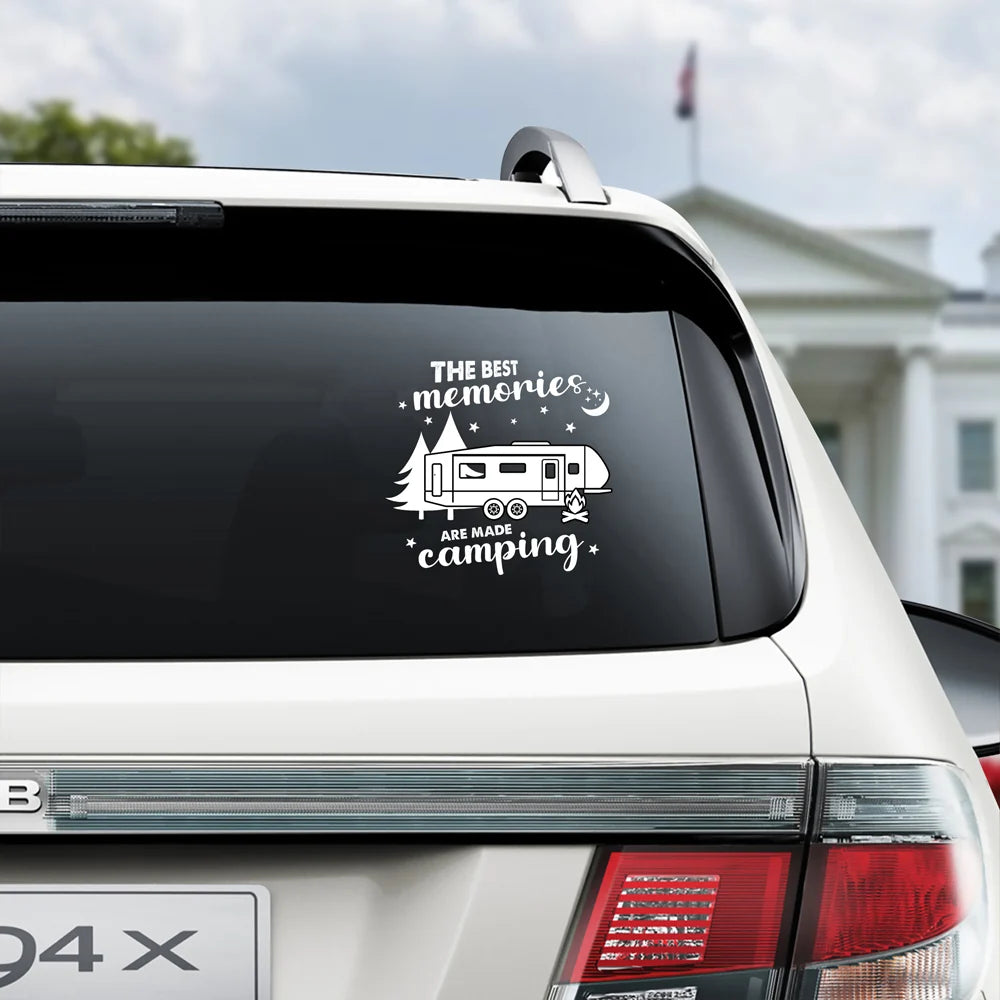 Welcome To Our Campsite - Personalized Camping Decal Sticker
