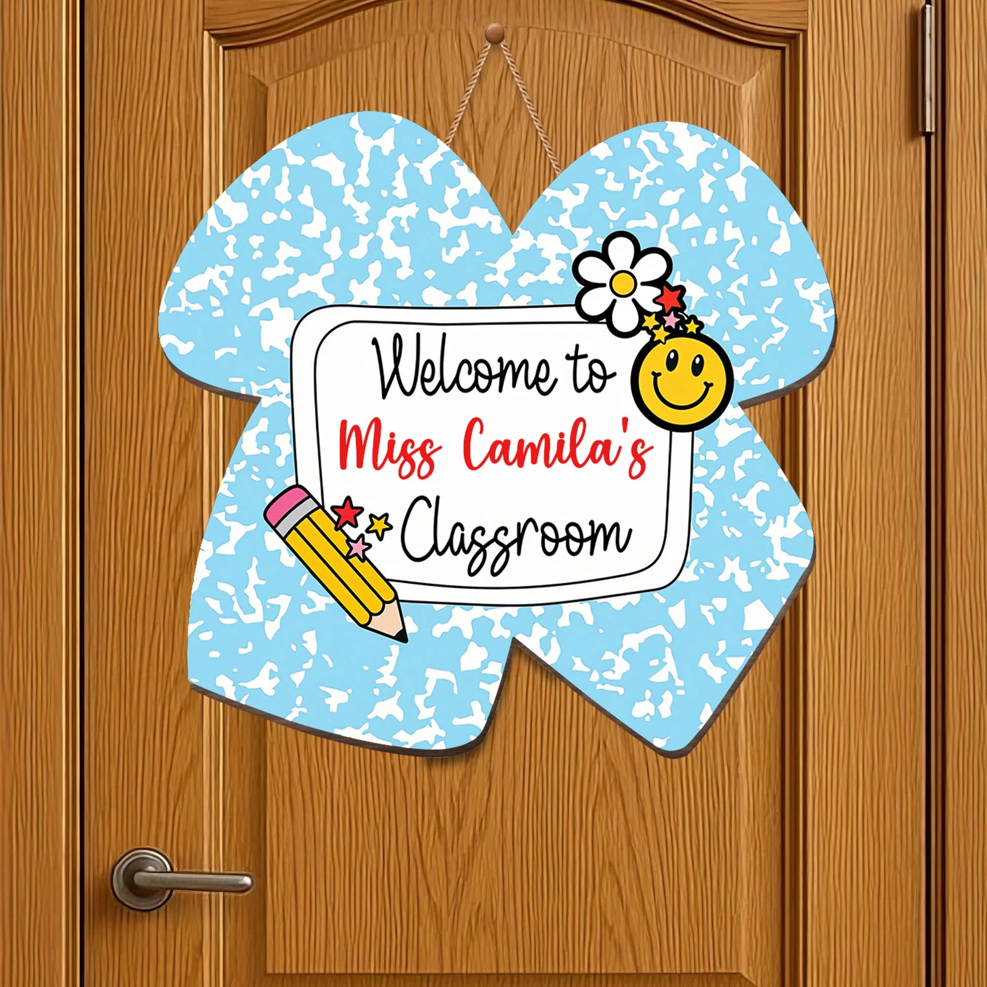 Personalized Teacher Wood Sign personalization view for Teacher