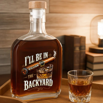 Tumbler material and size view - Custom Whiskey Decanter Bottle