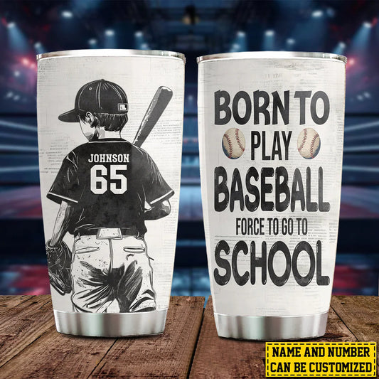Custom Baseball Kids Tumbler for Mom with personalized design details for meaningful gifting