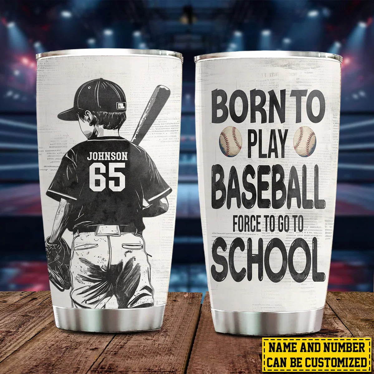 Custom Baseball Kids Tumbler for Mom with personalized design details for meaningful gifting