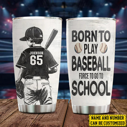 Custom Baseball Kids Tumbler for Mom with personalized design details for meaningful gifting