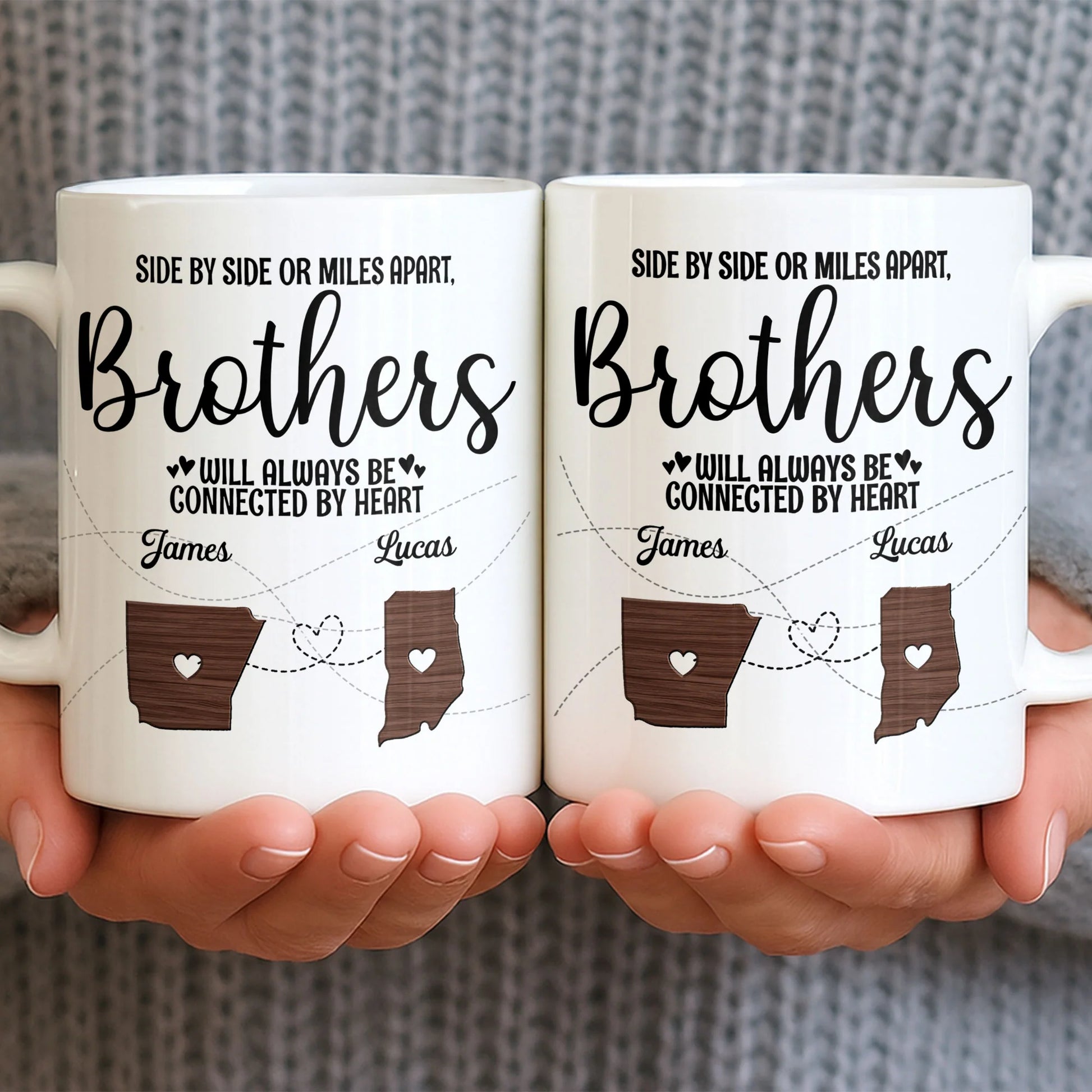 Personalized Brother State Mug for Brother with personalized design details for meaningful gifting image 6
