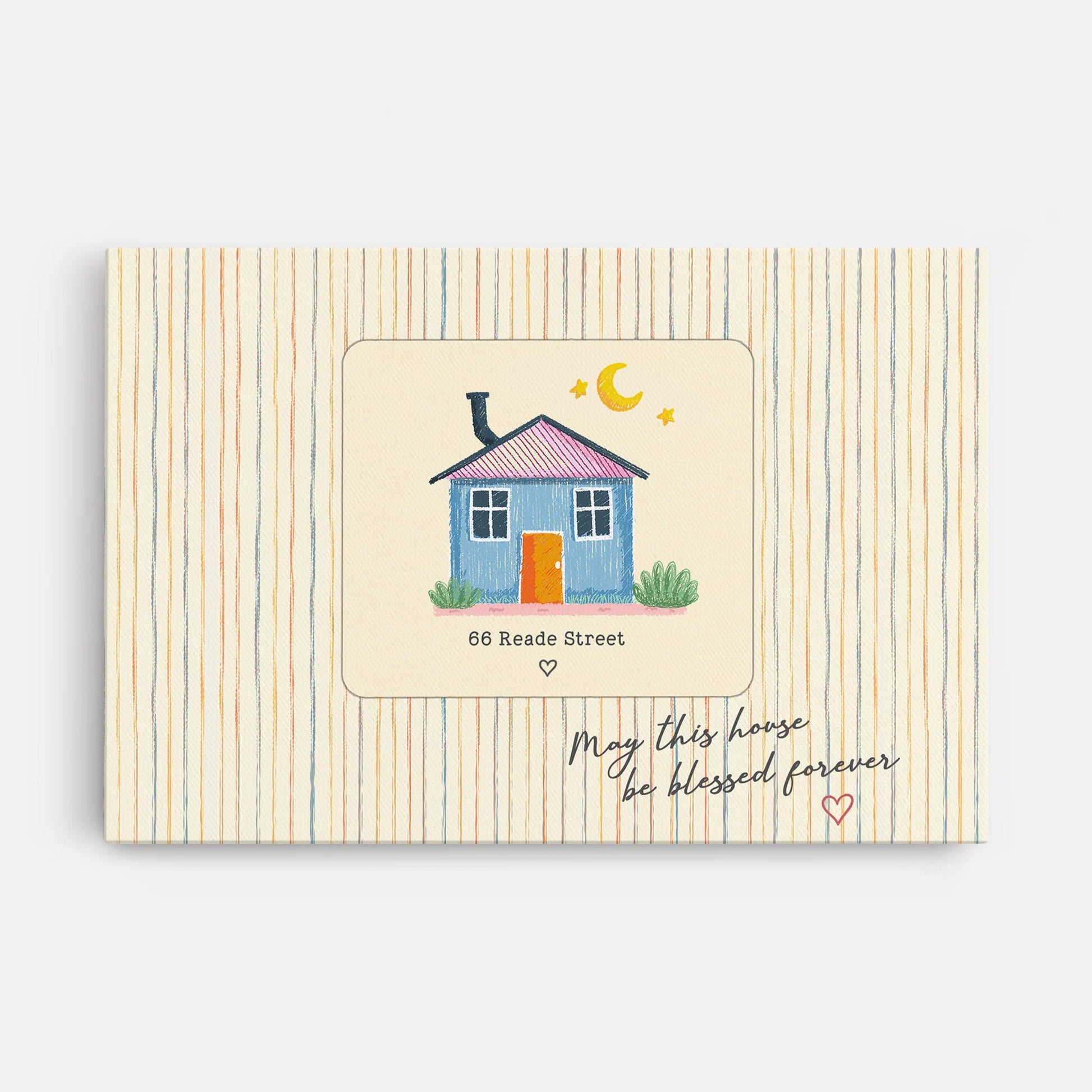 "May This House Be Blessed Forever" Personalized Housewarming Canvas / Poster - Custom New Home Gift Wall Decor