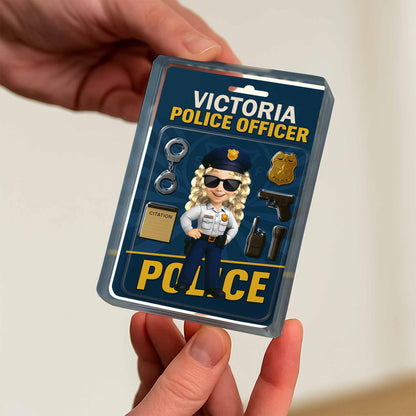 Custom Police Officer Plaque for Military / Veteran with personalized design details for meaningful gifting image 6