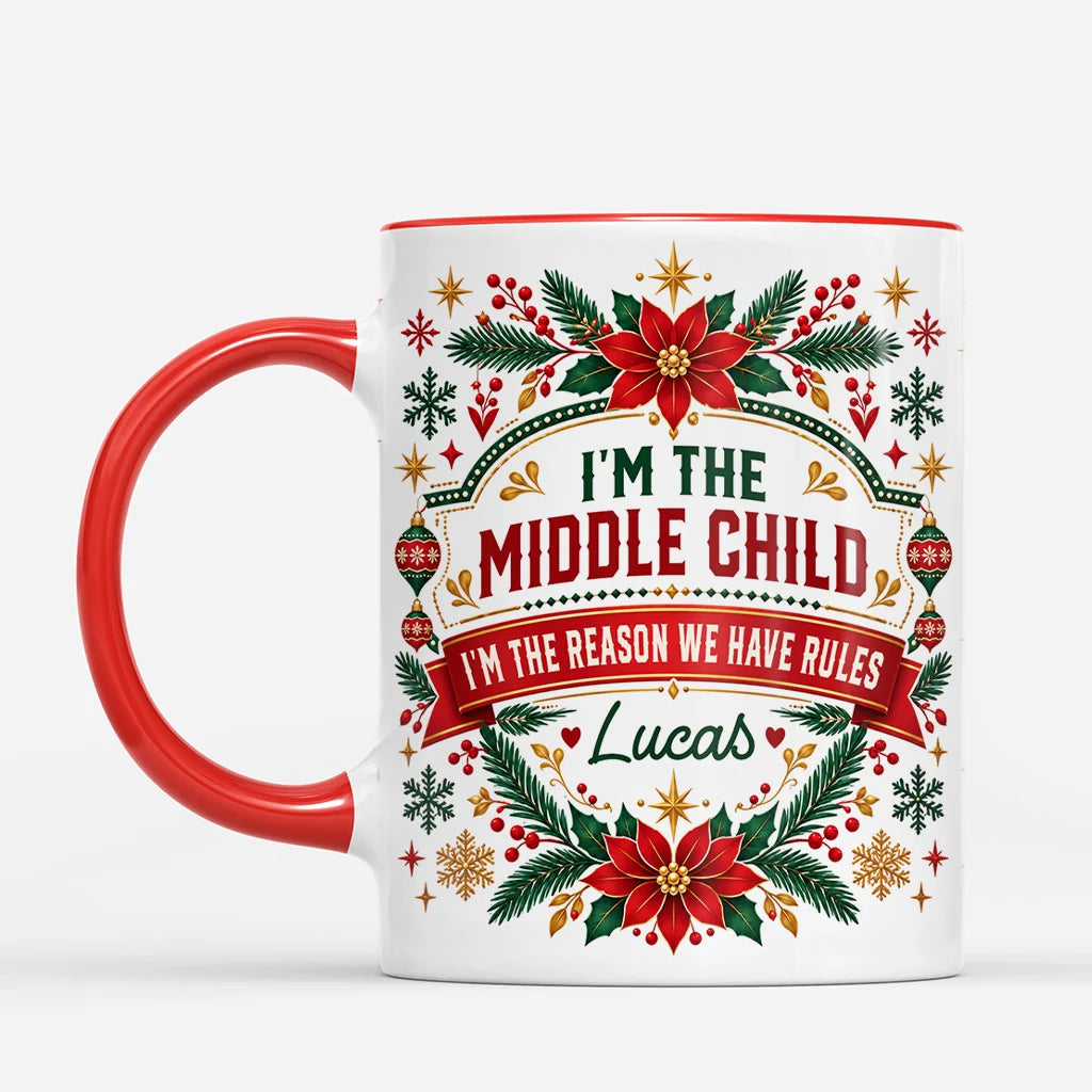 Funny Sibling Rules Personalized Coffee Mug - Christmas Birthday Gift for Brother & Sister