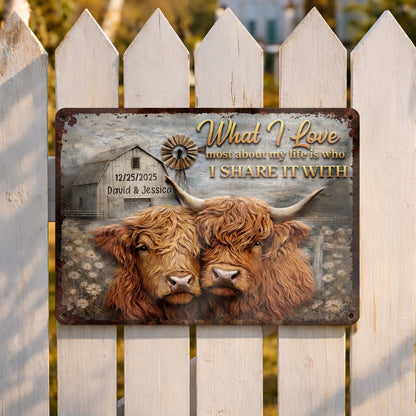 Metal Sign detail view for Couples