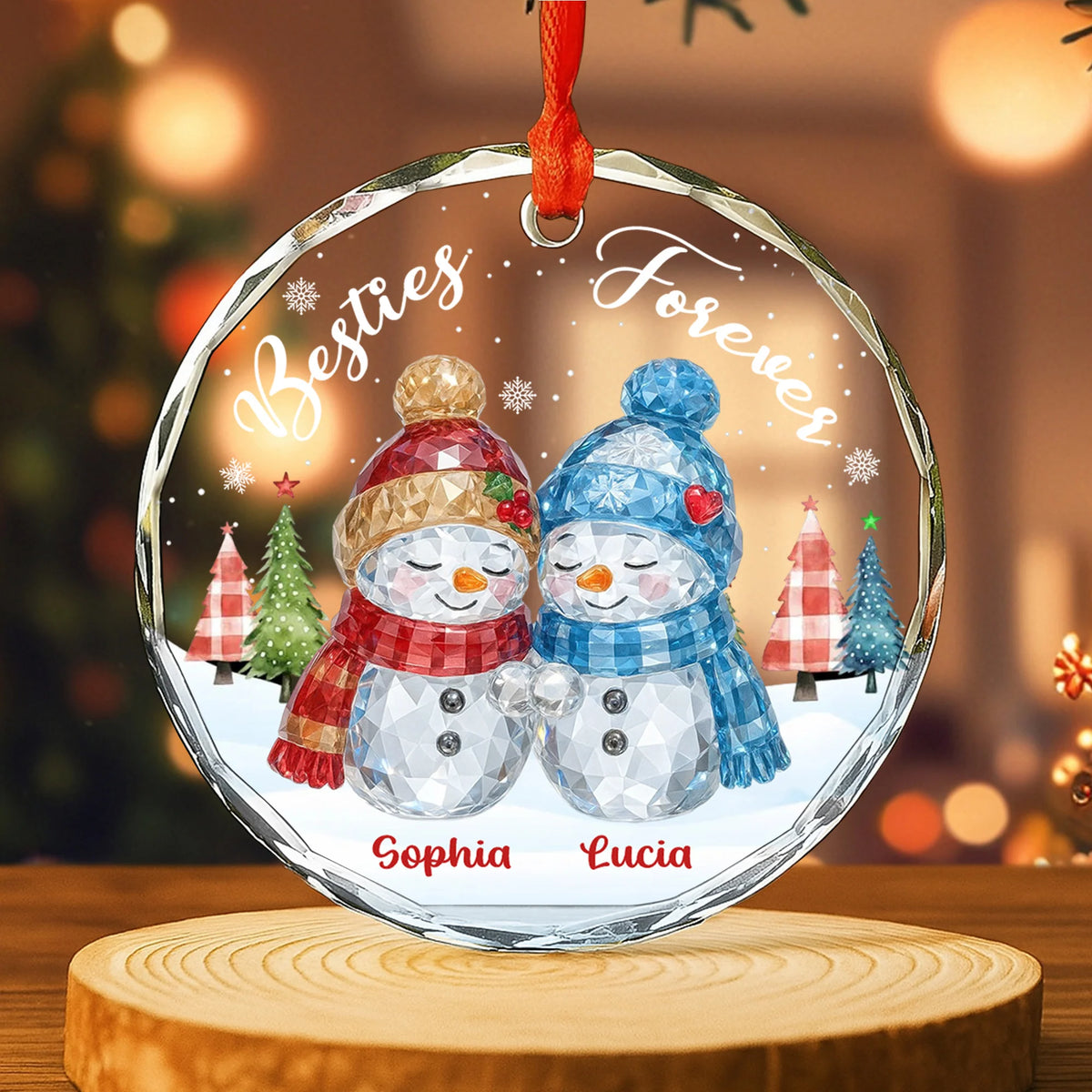 Besties Forever Snowmen Ornament