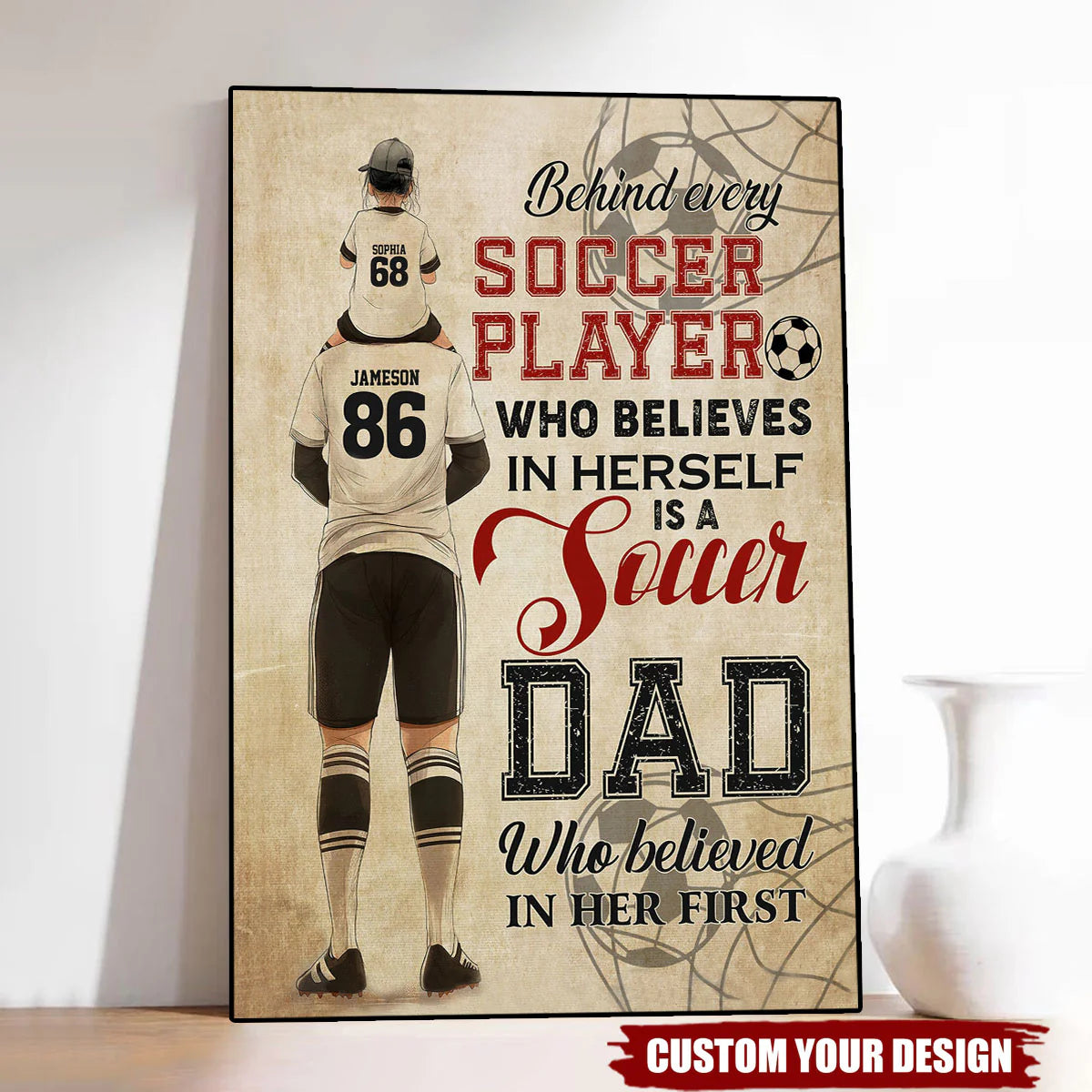 Canvas / Poster gift-ready design for Dad