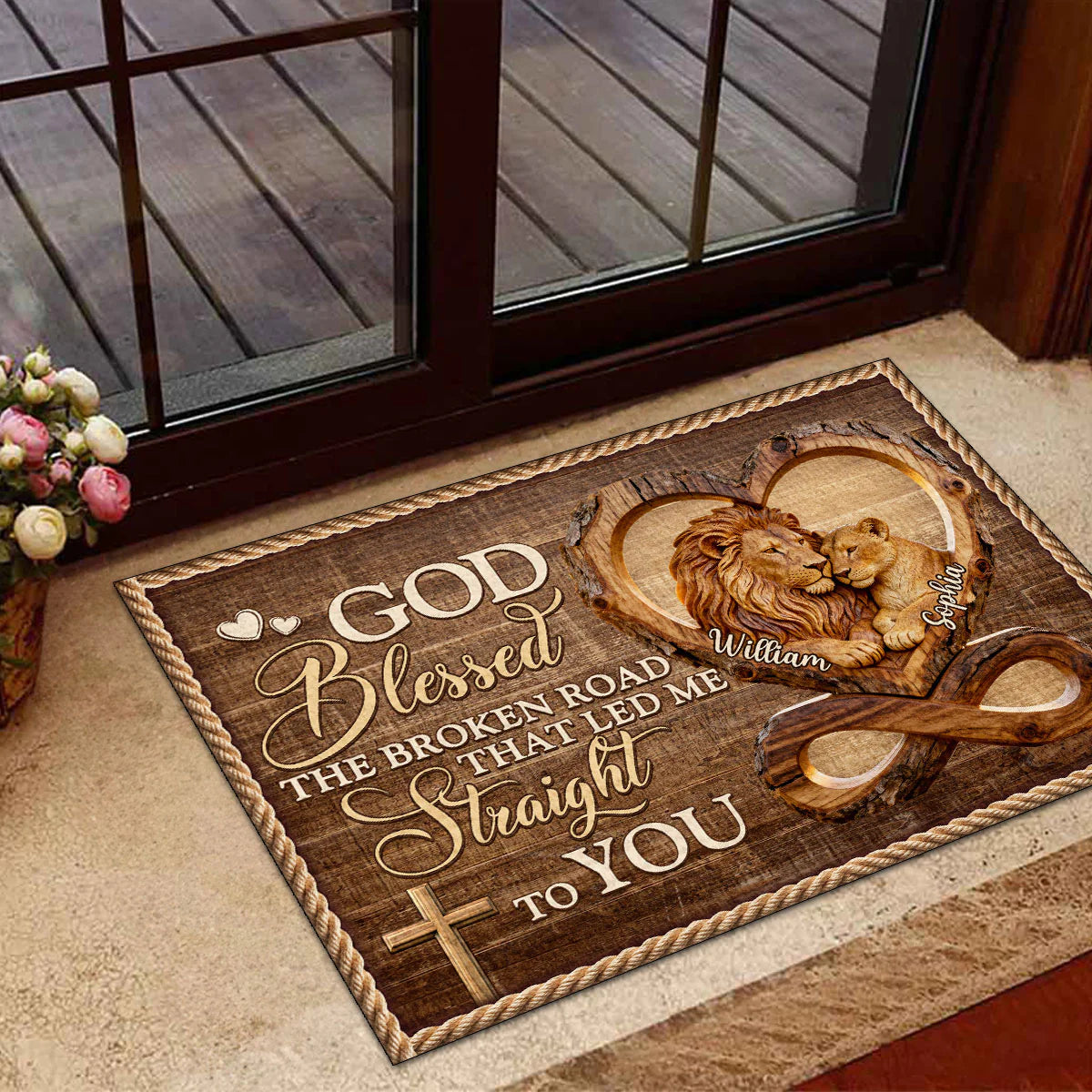 Doormat gift-ready design for Wife