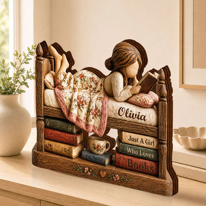 Personalized Book Lover Gift for Daughter/Granddaughter with personalized design details for meaningful gifting image 6
