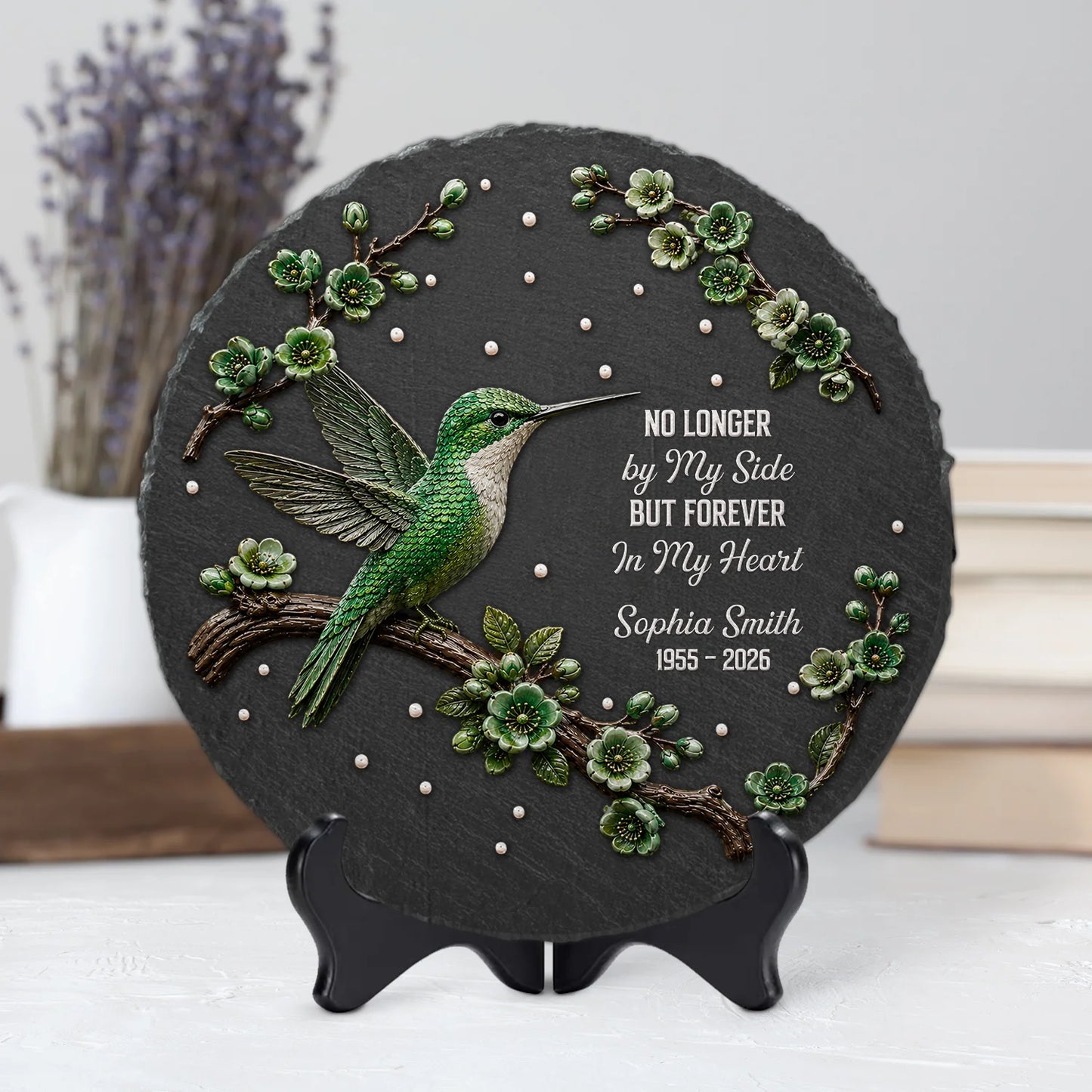 A Constant Wish That You Were Here - Personalized Memorial Garden Stone Keepsake for Family