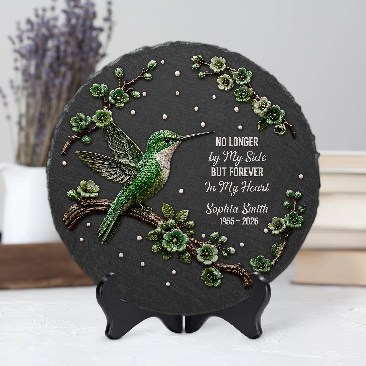 A Constant Wish That You Were Here - Personalized Memorial Garden Stone Keepsake for Family