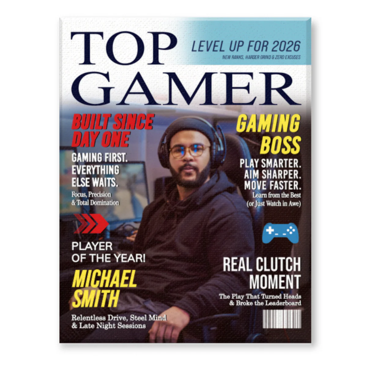 Personalized Gamer Gift for Dad with personalized design details for meaningful gifting