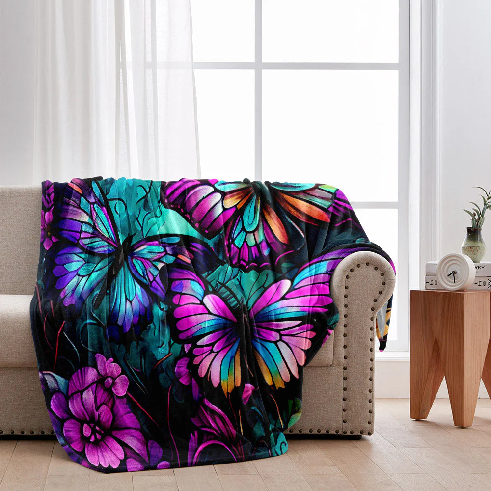 Personalized Butterfly Blanket personalization view for Mom