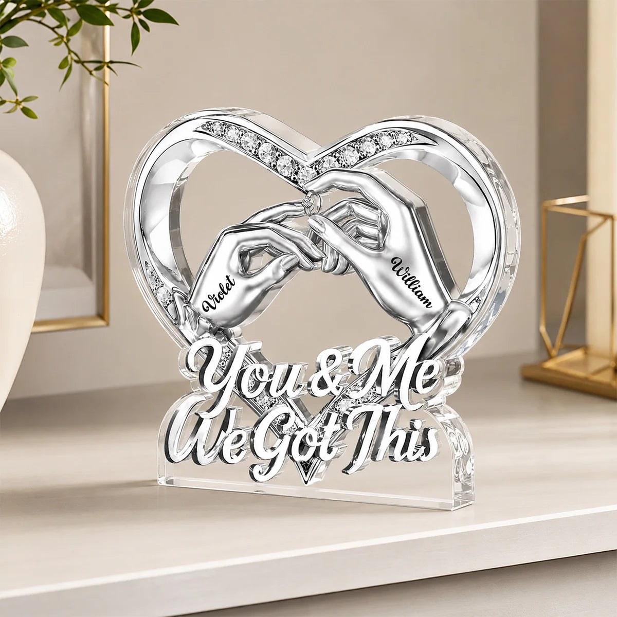 Plaque gift-ready design for Wife