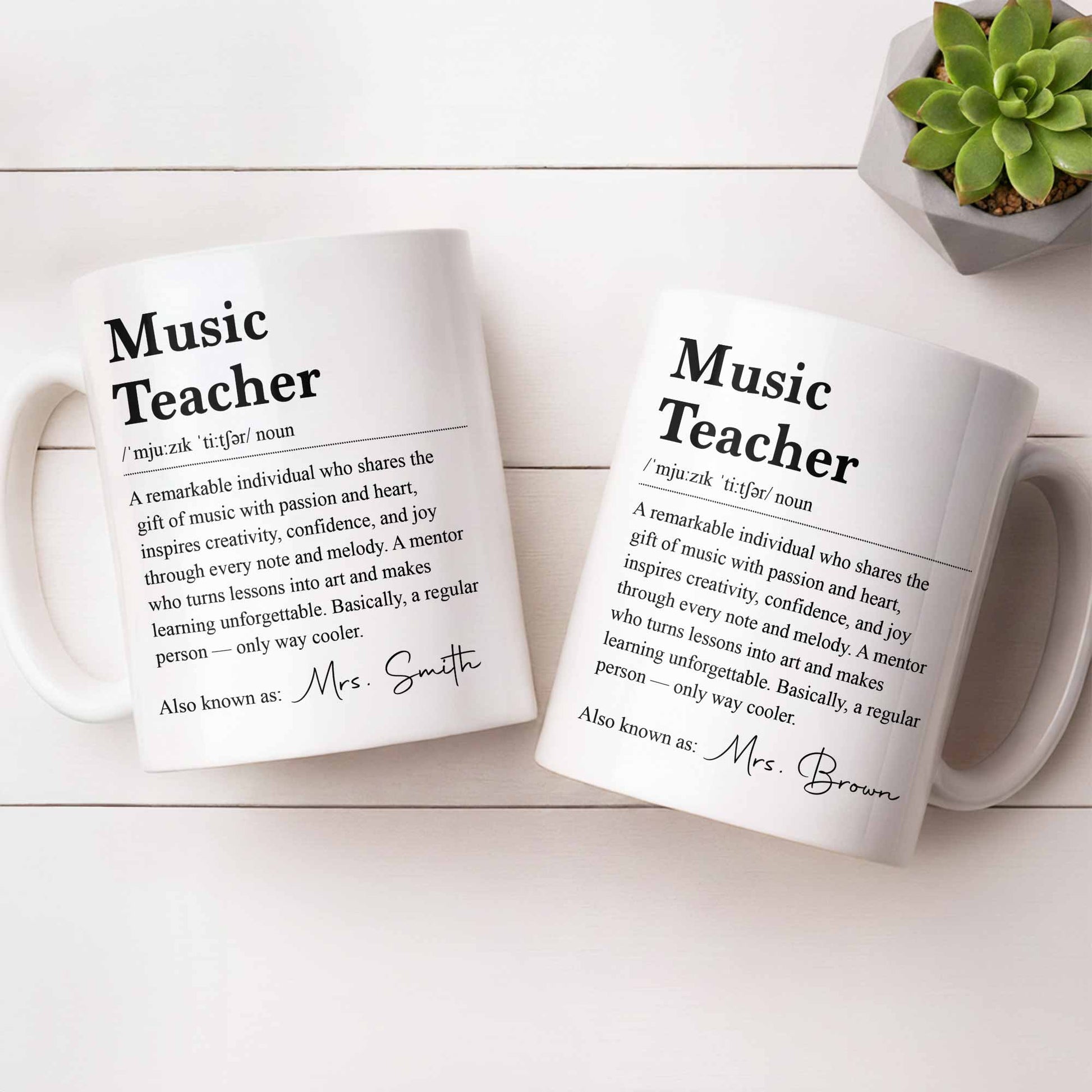 Personalized Music Teacher Gift for Teacher with personalized design details for meaningful gifting image 7