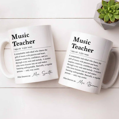 Personalized Music Teacher Gift for Teacher with personalized design details for meaningful gifting image 7