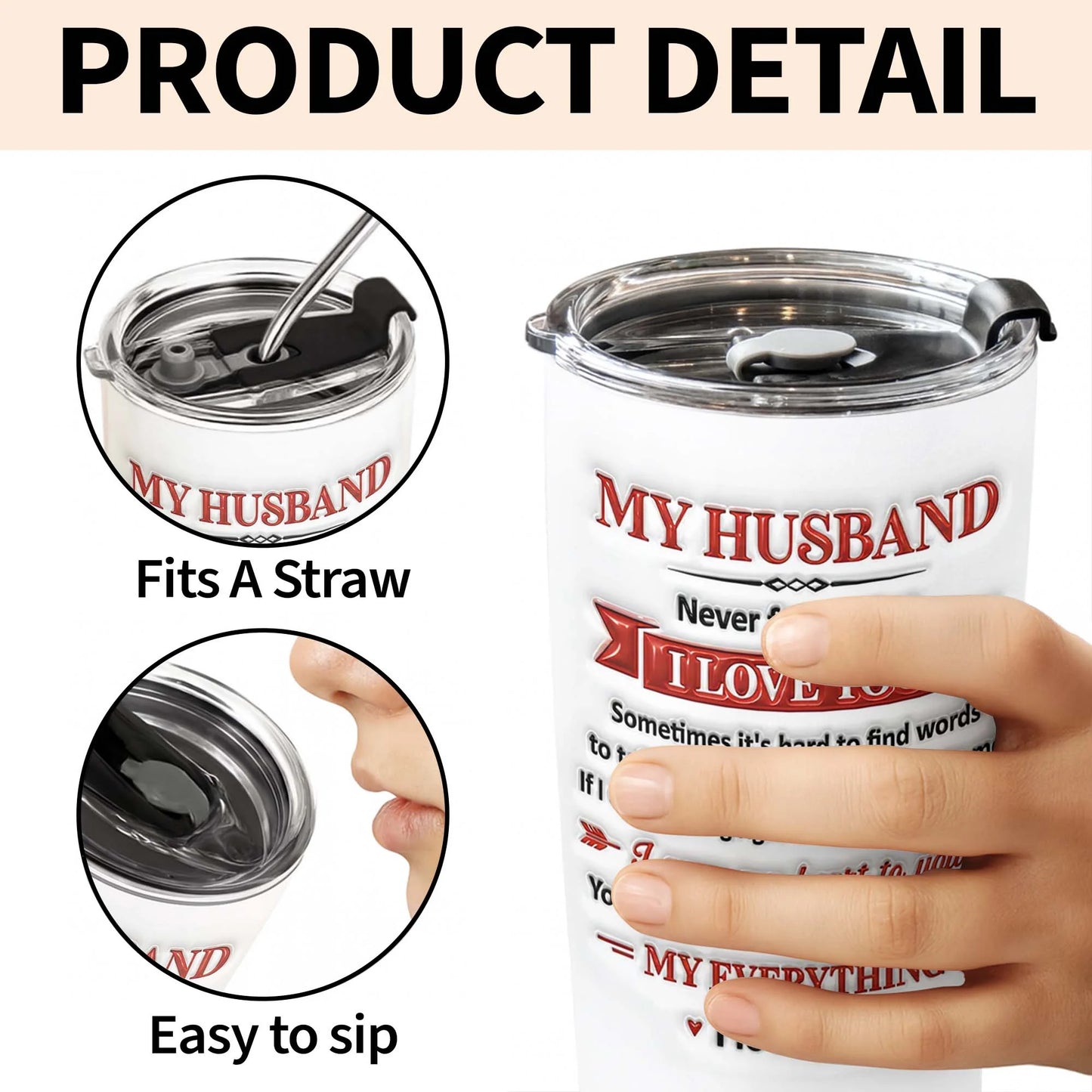 Tumbler gift-ready design for Husband