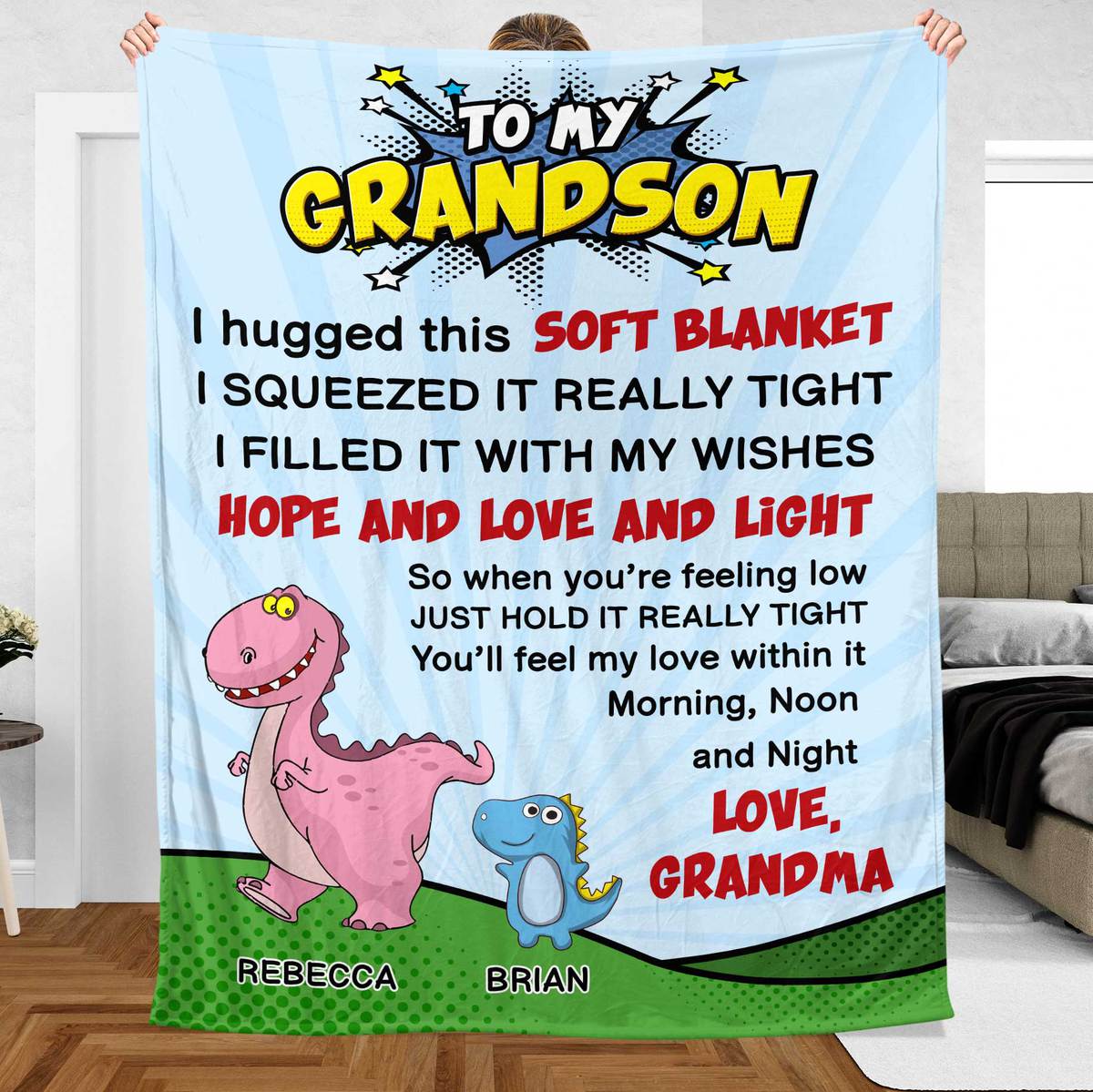 Blanket gift-ready design for Daughter/Granddaughter