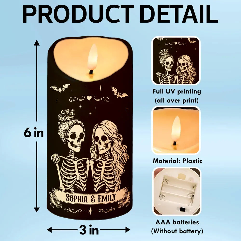 Led Candle gift-ready design for Best Friends
