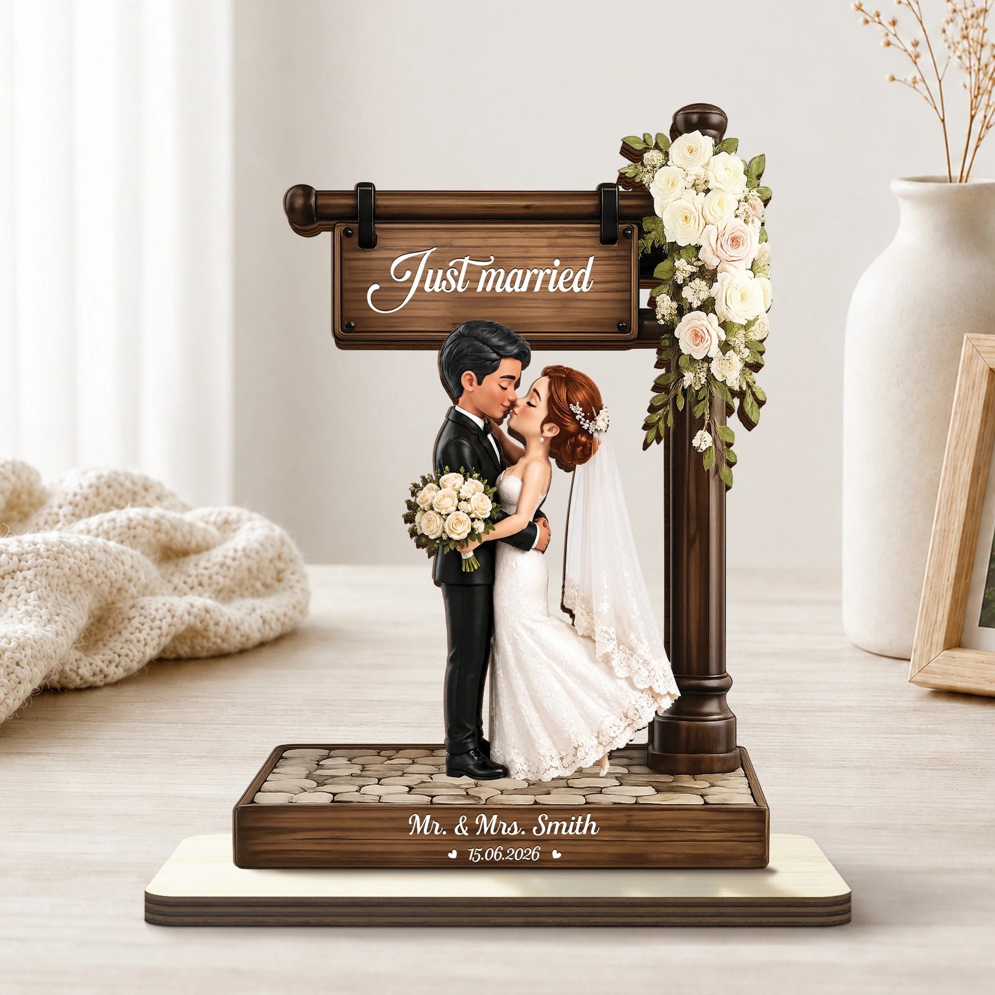Personalized Wedding Plaque personalization view for Couples