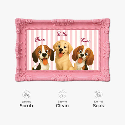 Personalized Dog Doormat - Custom Pet Name Entryway Mat for Dog Lovers