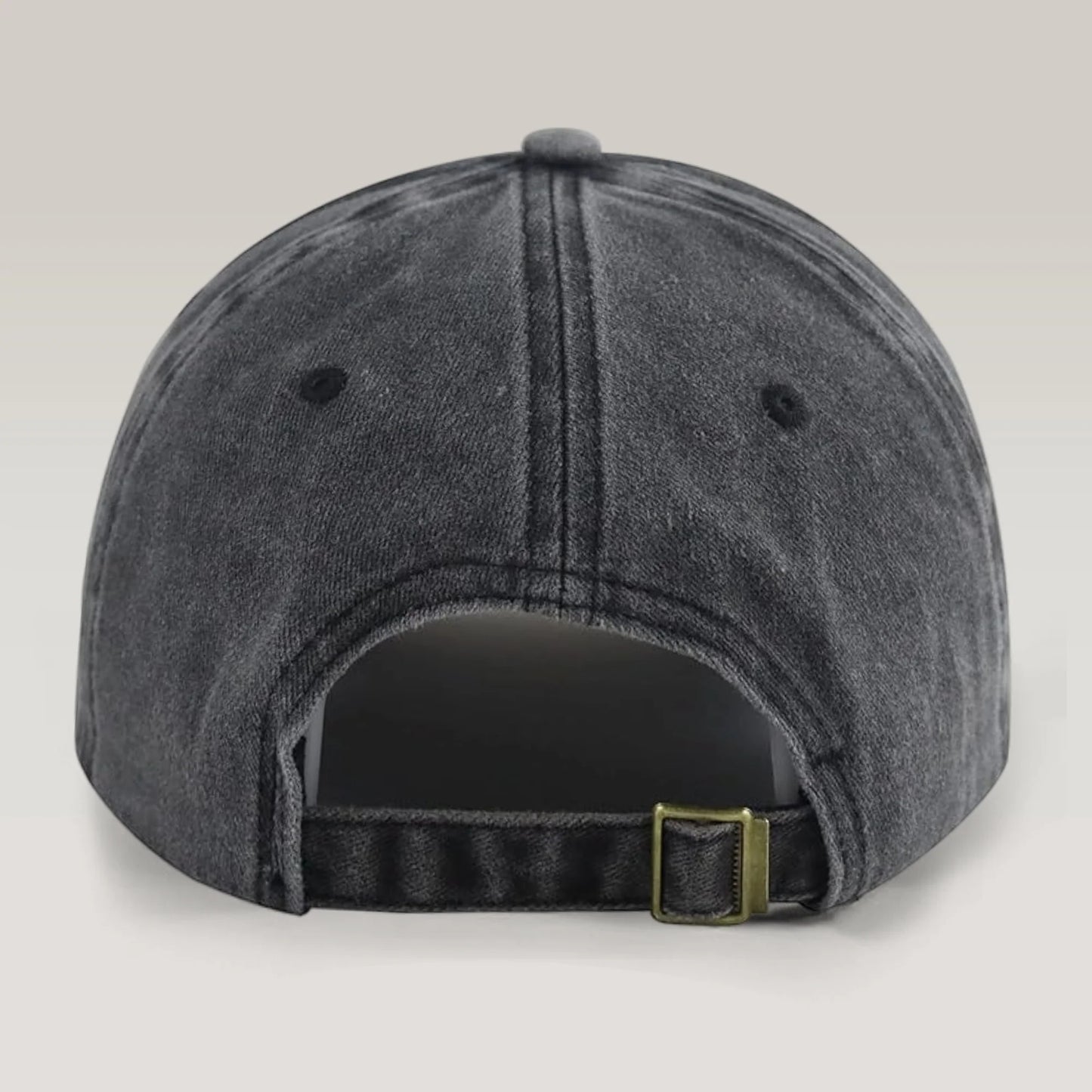 Personalized Dog Dad Washed Denim Baseball Cap - Custom Photo Pet Dad Hat Gift