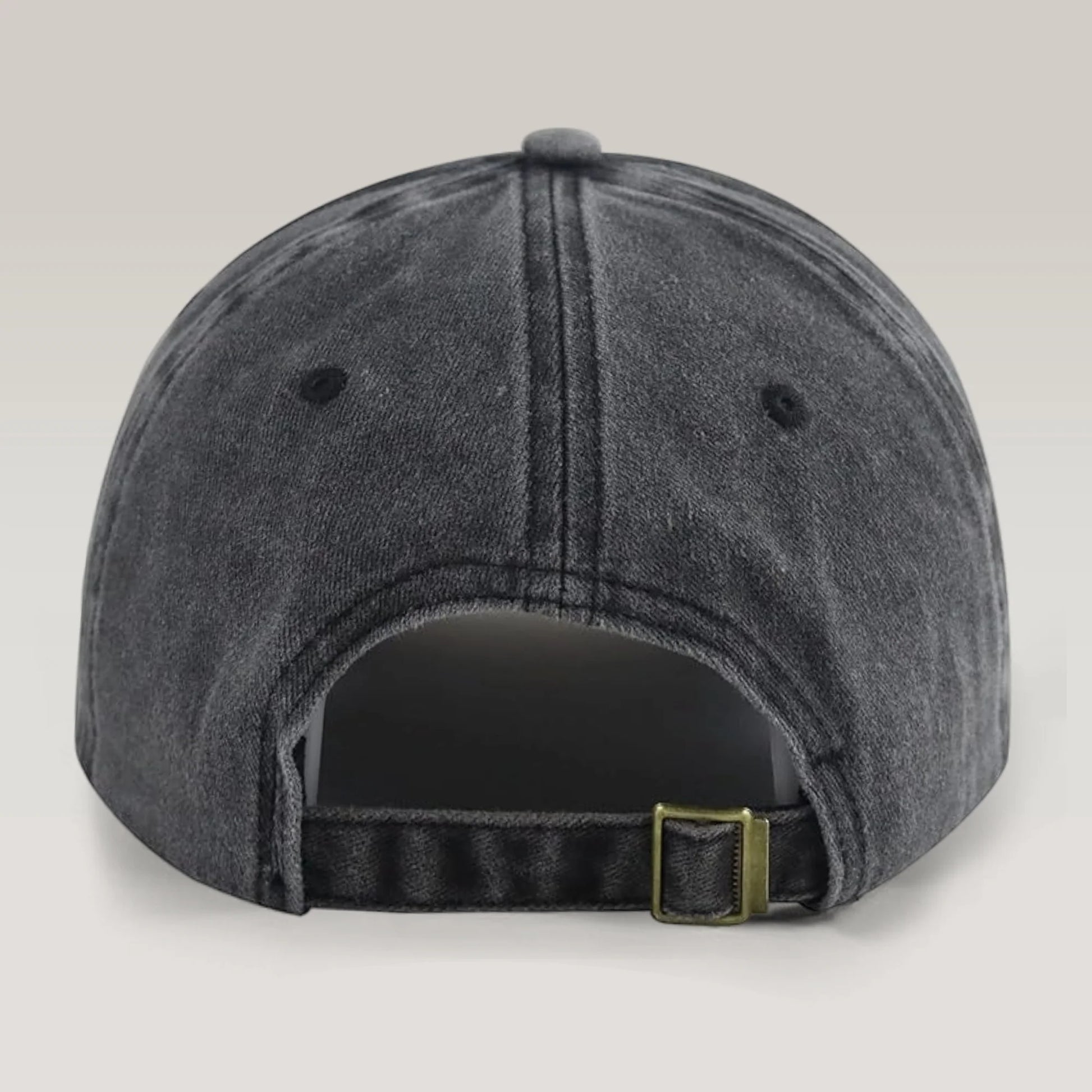 Personalized Dog Dad Washed Denim Baseball Cap - Custom Photo Pet Dad Hat Gift