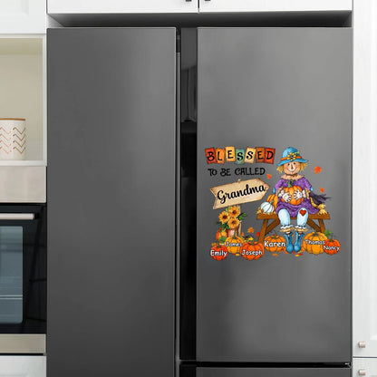 Personalized Grandma Fall Decal personalization view for Grandma