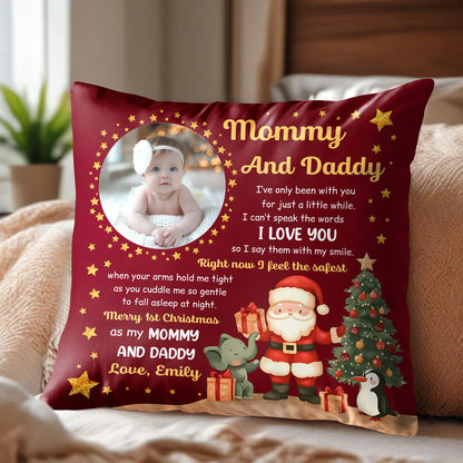 Merry 1st Christmas As My Mommy And Daddy With Seasonal Characters