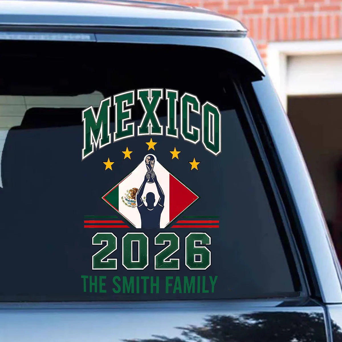 Custom 2026 World Cup Car Sticker for Dad with personalized design details for meaningful gifting image 8