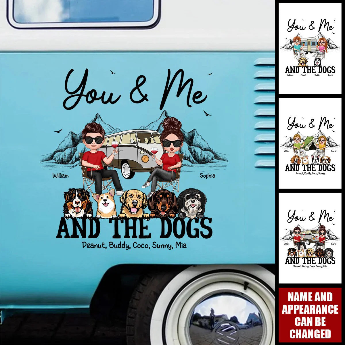 Custom Rv Decal for Couples with personalized design details for meaningful gifting