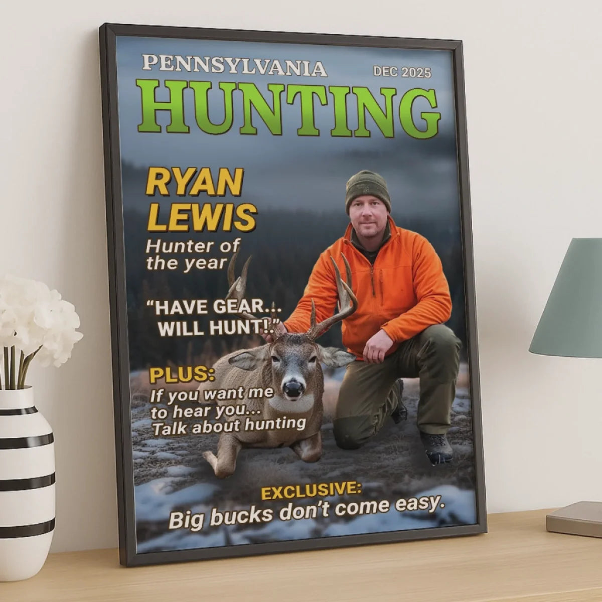 Personalized Hunting Gifts personalization view for Dad