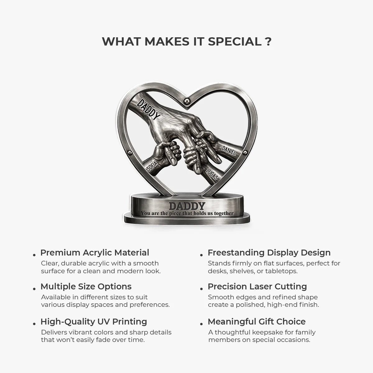 Plaque gift-ready design for Dad
