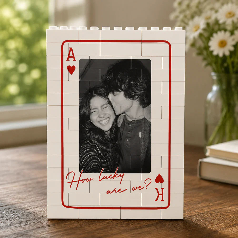 Custom Photo Building Bricks personalization view for Couples