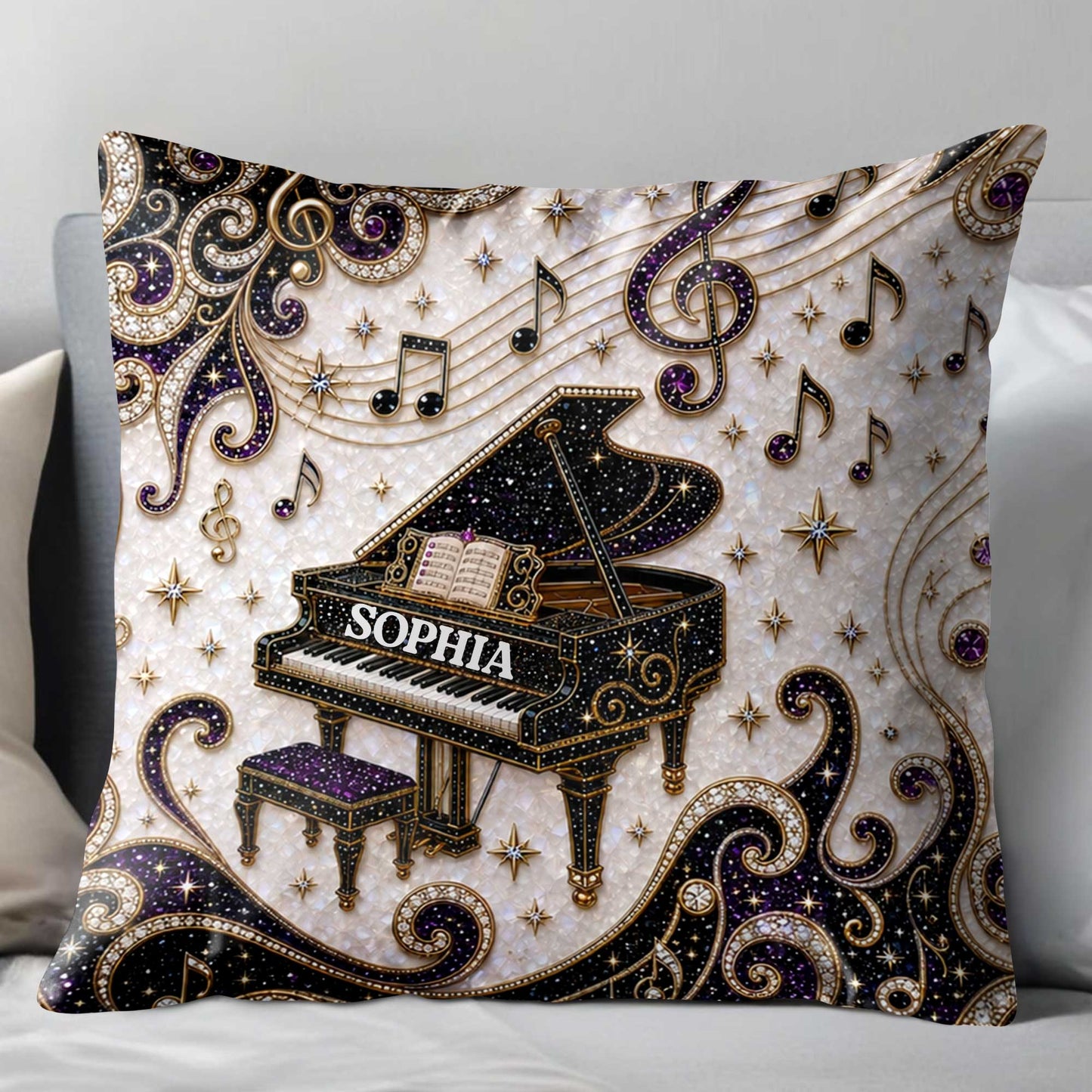 Pillow detail view for Best Friends
