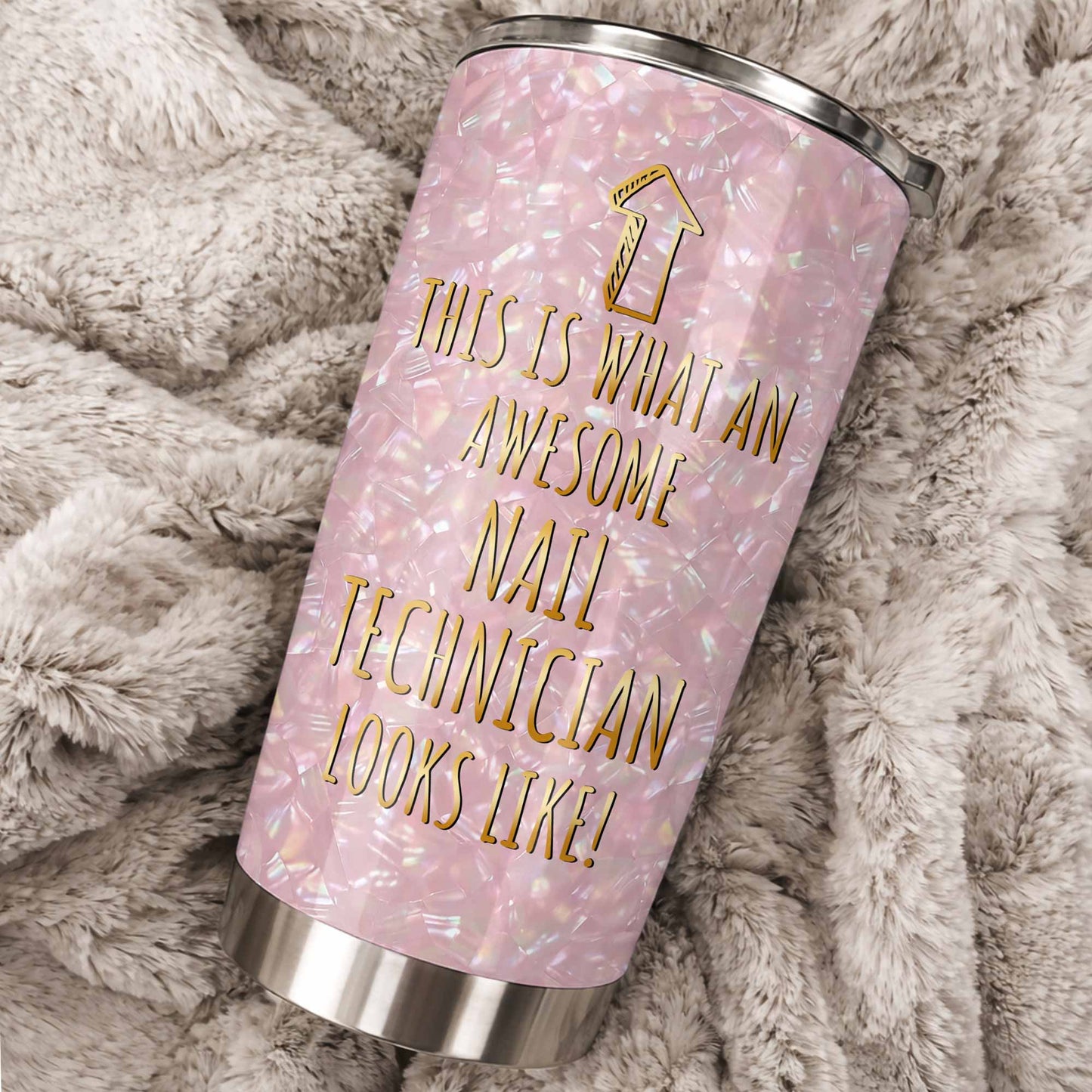 Personalized Nail Tech Tumbler personalization view for Best Friends