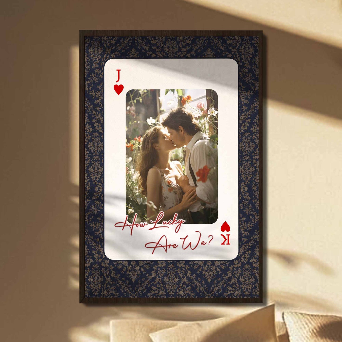 Custom Playing Card Photo Poster personalization view for Wife