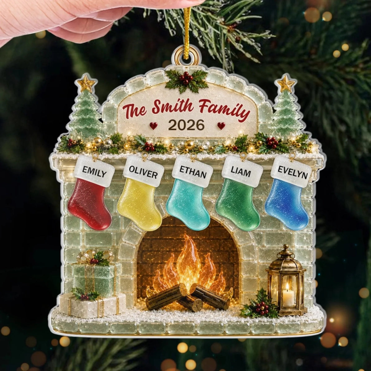 Custom Sea Glass Acrylic Ornament - Personalized Christmas Birthday Gifts For Mom, Dad, Brother, Sister - Walking In Christmas Spirit 081d9d5a-b79e-4cd2-85c9-e57059acd18a-banner-4.jpeg