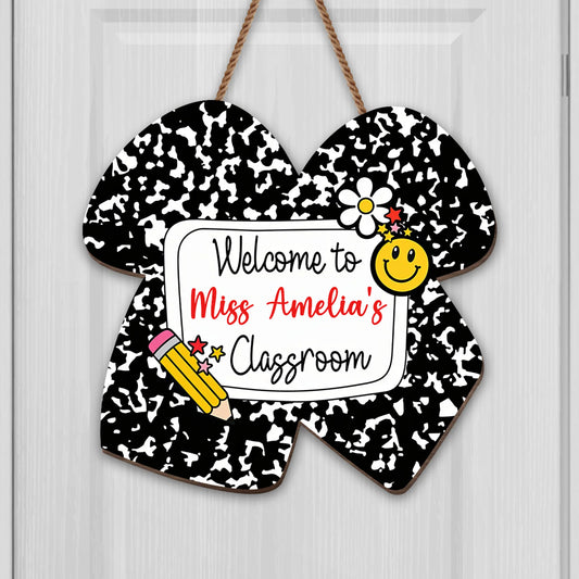 Personalized Teacher Wood Sign for Teacher with personalized design details for meaningful gifting