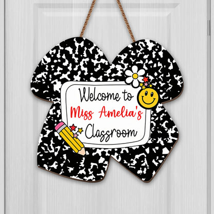 Personalized Teacher Wood Sign for Teacher with personalized design details for meaningful gifting