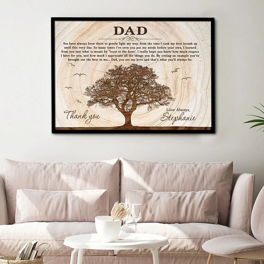 Father Daughter Personalized Gifts | Sentimental Poem Father Daughter gift