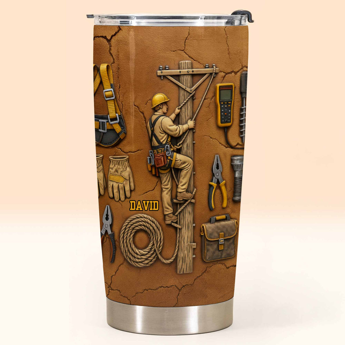 Celebrate Hard Work, Tools and Construction Worker Design